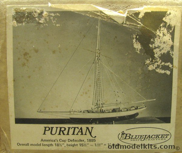 Bluejacket 1/96 America's Cup Defender 'Puritan' 1885 - 18.5 Inch Long Wooden Ship Kit, 1015 plastic model kit